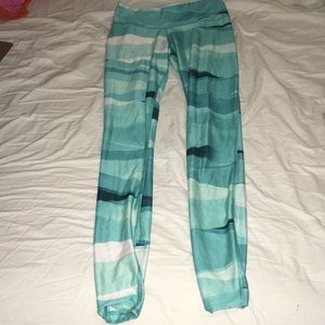 Blue and White Nike Dri-Fit Leggings